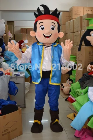 

2019 High quality New Jake mascot Neverland narrowly Pirate fancy adult size cartoon mascot costume free shipping