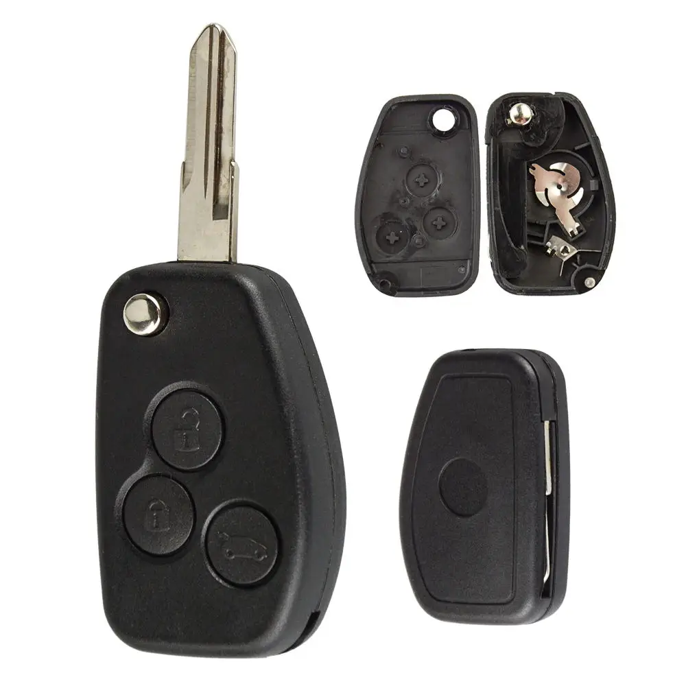 OkeyTech 2/3 кнопки модифицированный Автомобильный ключ для Renault Dacia Duster модус Логан Espace Clio 3 Twingo Kangoo чехол для дистанционного ключа Fob