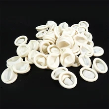 200 шт одноразовые рабочие антистатический резиновый латексные напальчники расширитель для бровей перчатка практичный инструмент для наращивания ресниц