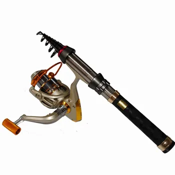 

1.3m-2.4m Stick Fishing Rod Combo Carbon Fiber Fishing Rod for Fish Olta Spinning Telescopic Mini Fishing Rod Set with Reel Pole