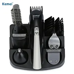 Kemei KM-600 профессиональная машинка для стрижки волос 6 в 1 машинка для стрижки волос нос триммер для бороды электробритва Для мужчин волос