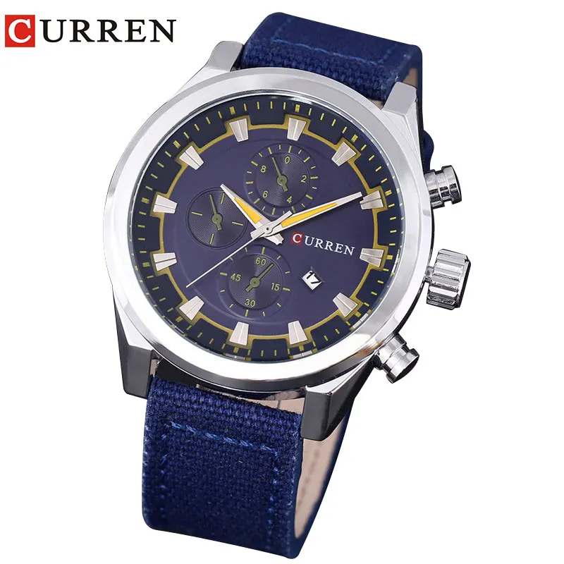 

CURREN 2019 Luxury Fashion Casual Men Watches Calendar Sports Watch Quartz Male Wristwatches Gift For Men Time