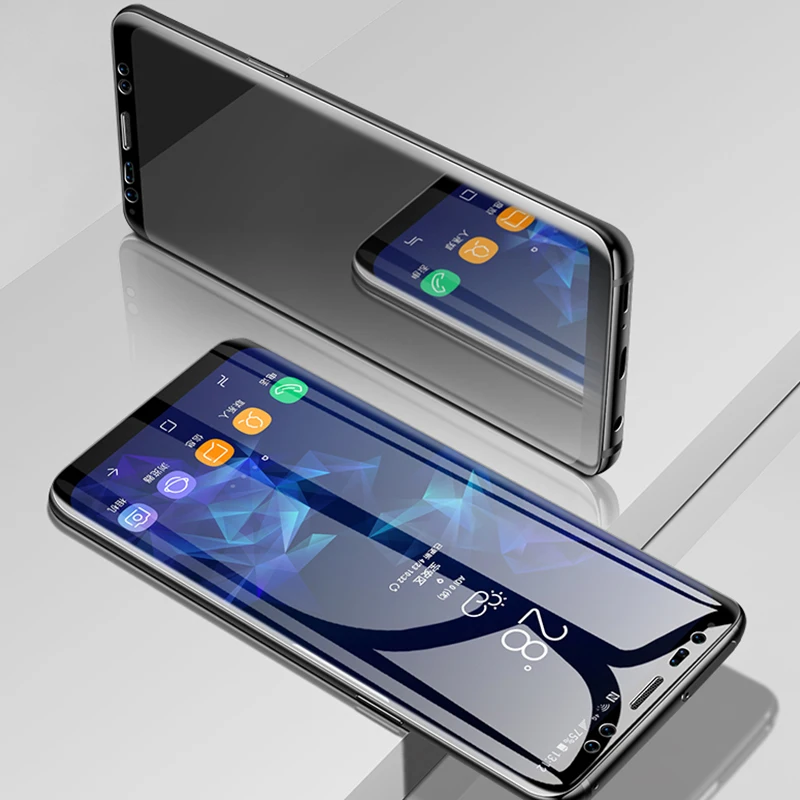 Suntaiho 3D изогнутое полное покрытие закаленное стекло для samsung Galaxy A6 Plus Защита экрана для Galaxy A8 S7edge S8 S9 Plus A5