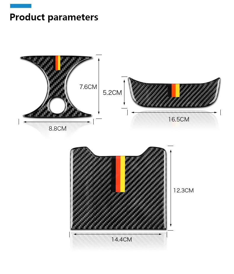 Mercedes Benz W205 C Class C180 C200 C300 GLC Accessories Carbon Fiber Car Rear Air Conditioning Outlet Cover Trim  (10)