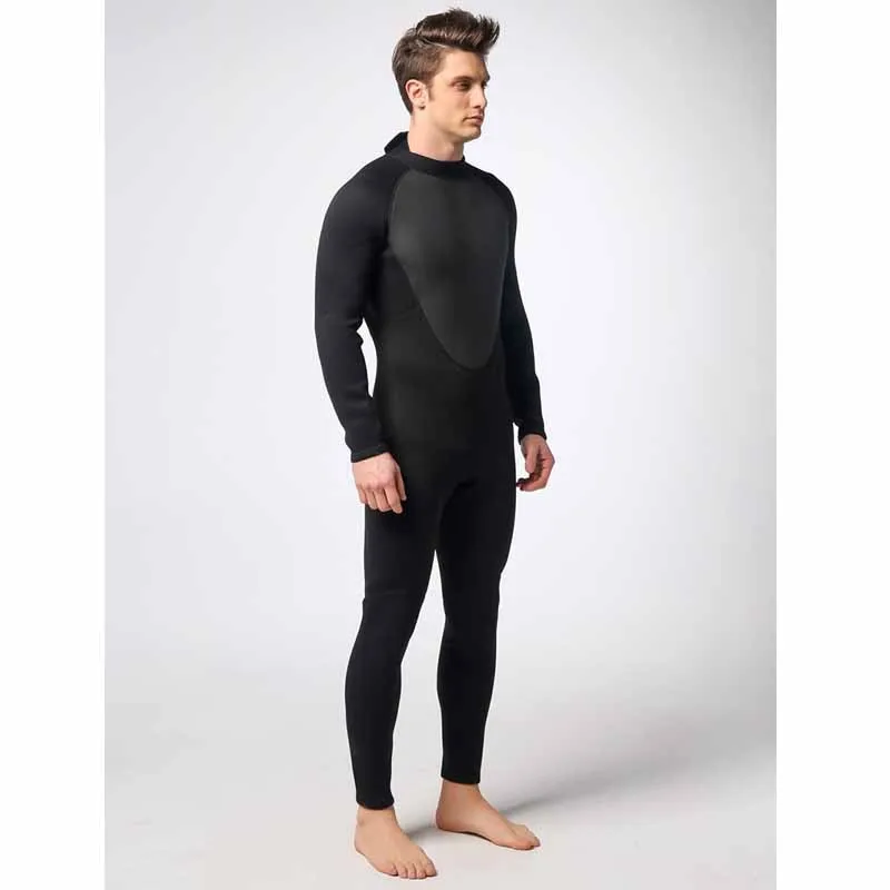 Мужской 3 мм толстый цельный длинный костюм для дайвинга Мужская черная одежда для плавания износостойкая одежда для серфинга размер теплый гидрокостюм