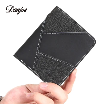 

NEW Men Luxury Wallet First Layer Cow Leather High Quality Brand 100% Real Leather Small Purse Male Business Money Card Bag