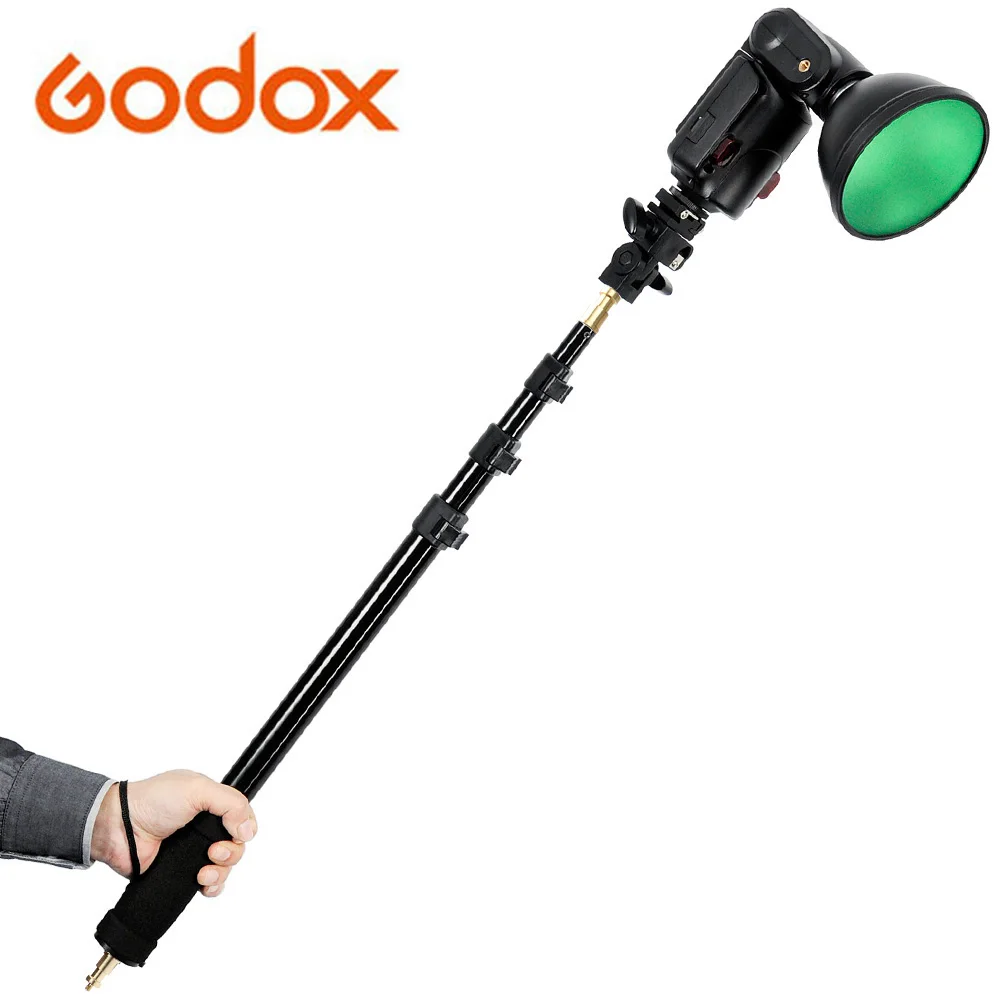 Godox AD S13 55 160cm Portable Light Boom Pole Stick 1 4 Male Thread for WITSTRO