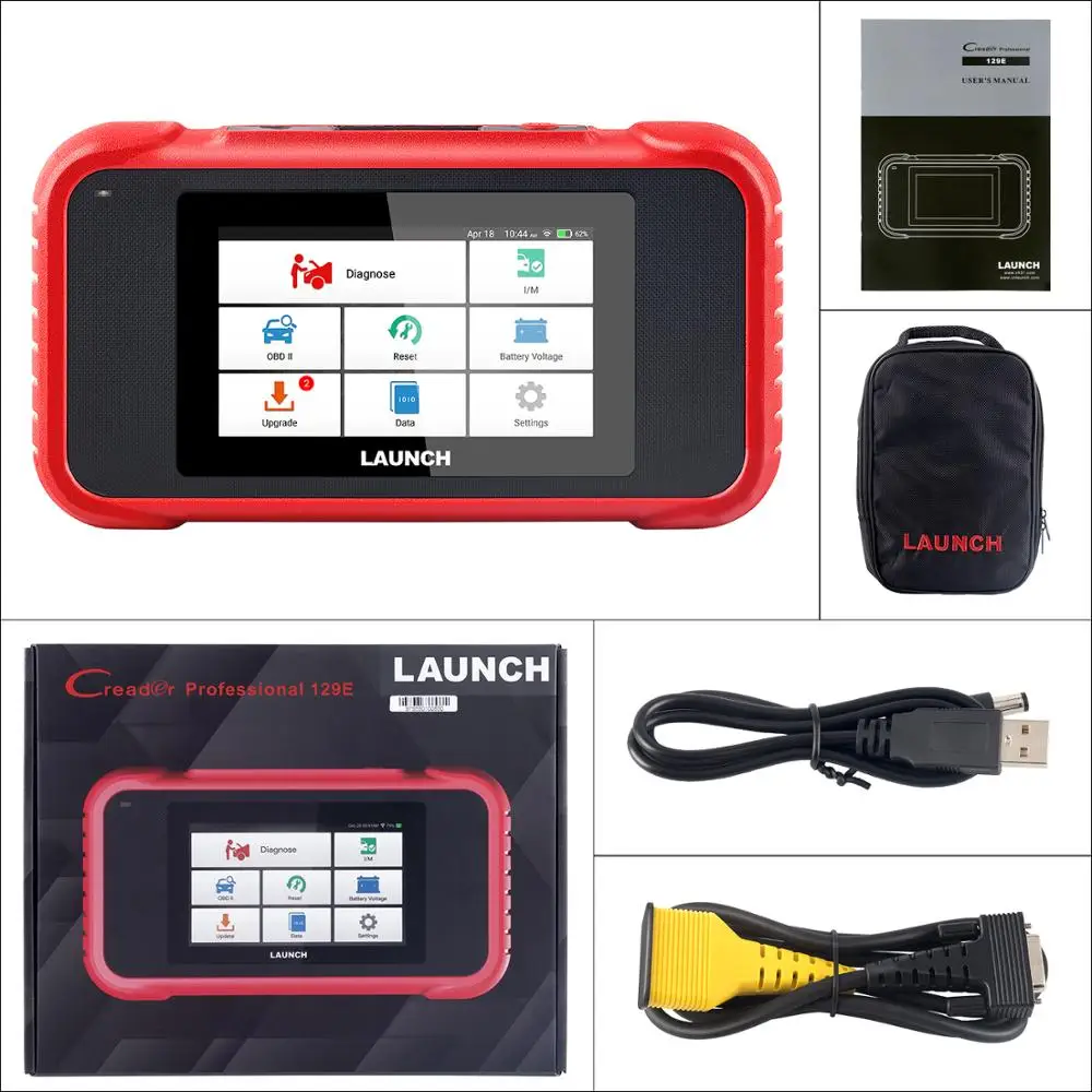 LAUNCH x431 CRP129E OBD2 автомобильный сканер двигателя ABS SRS на тормозном масле SAS ETS TMPS