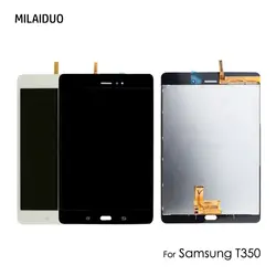 Оригинальный ЖК-дисплей Дисплей для Samsung Galaxy Tab A SM-T350 T350 T351 T355 Сенсорный экран планшета полный сборки 8 дюйма черный/белый