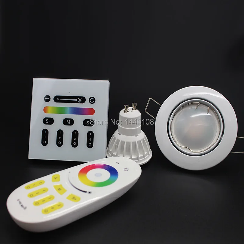 20 шт./лот AC85 265V 2 4G беспроводной GU10 RGBW RGB Rgb + теплый белый Wifi 4 Вт Светодиодная