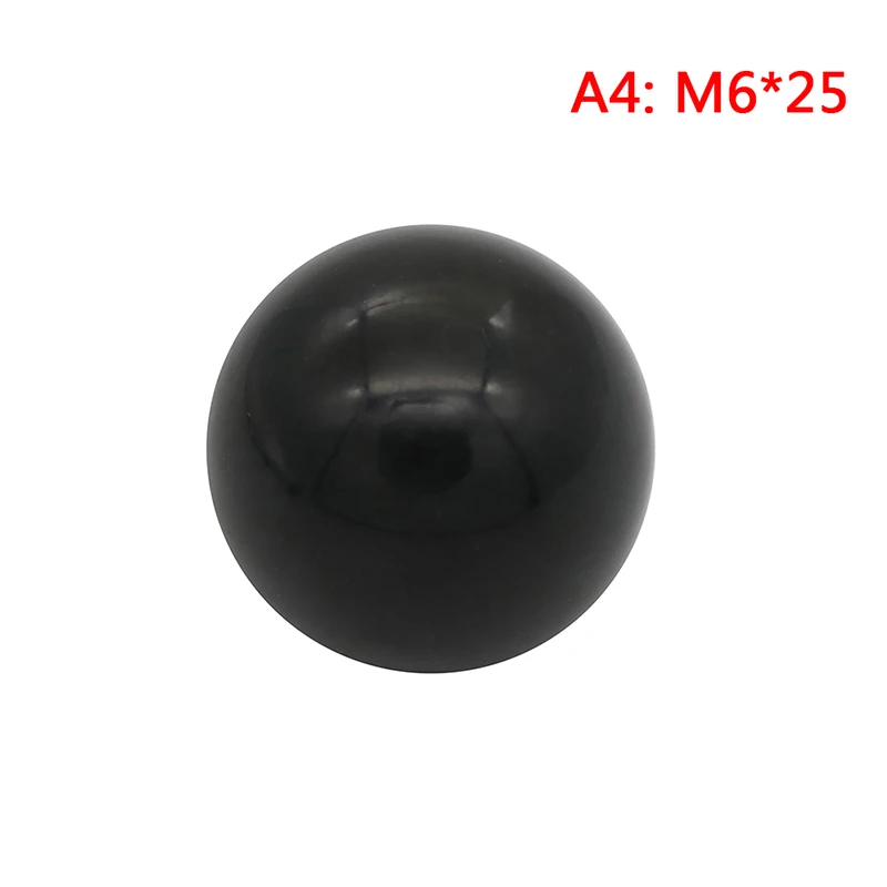 Черный пластик M4/M5/M6/M8/M10/M12 Резьбовая Шарообразная головка Зажимная гайка ручка - Цвет: A4