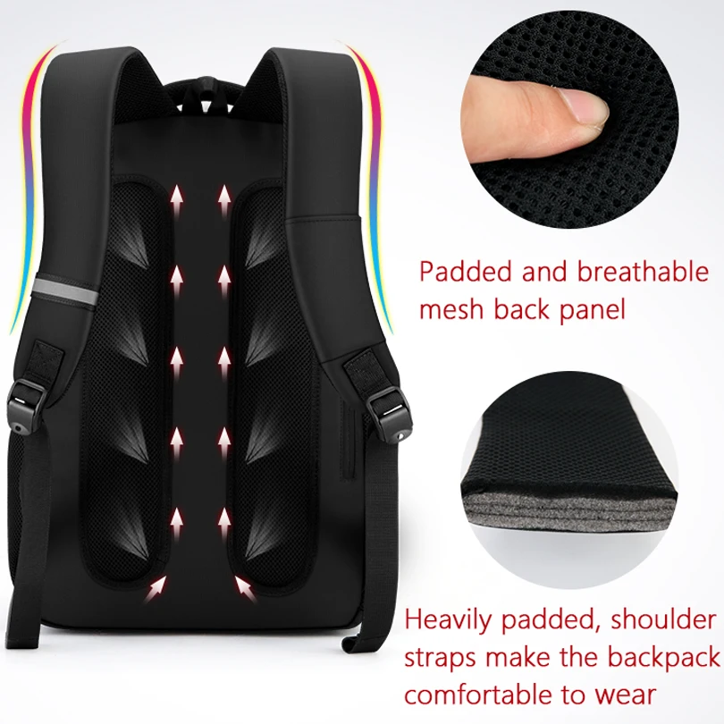  Man Backpack Men Laptop Backpack School Bags Rucksack Travel Waterproof Large Capacity for 15.6 inc