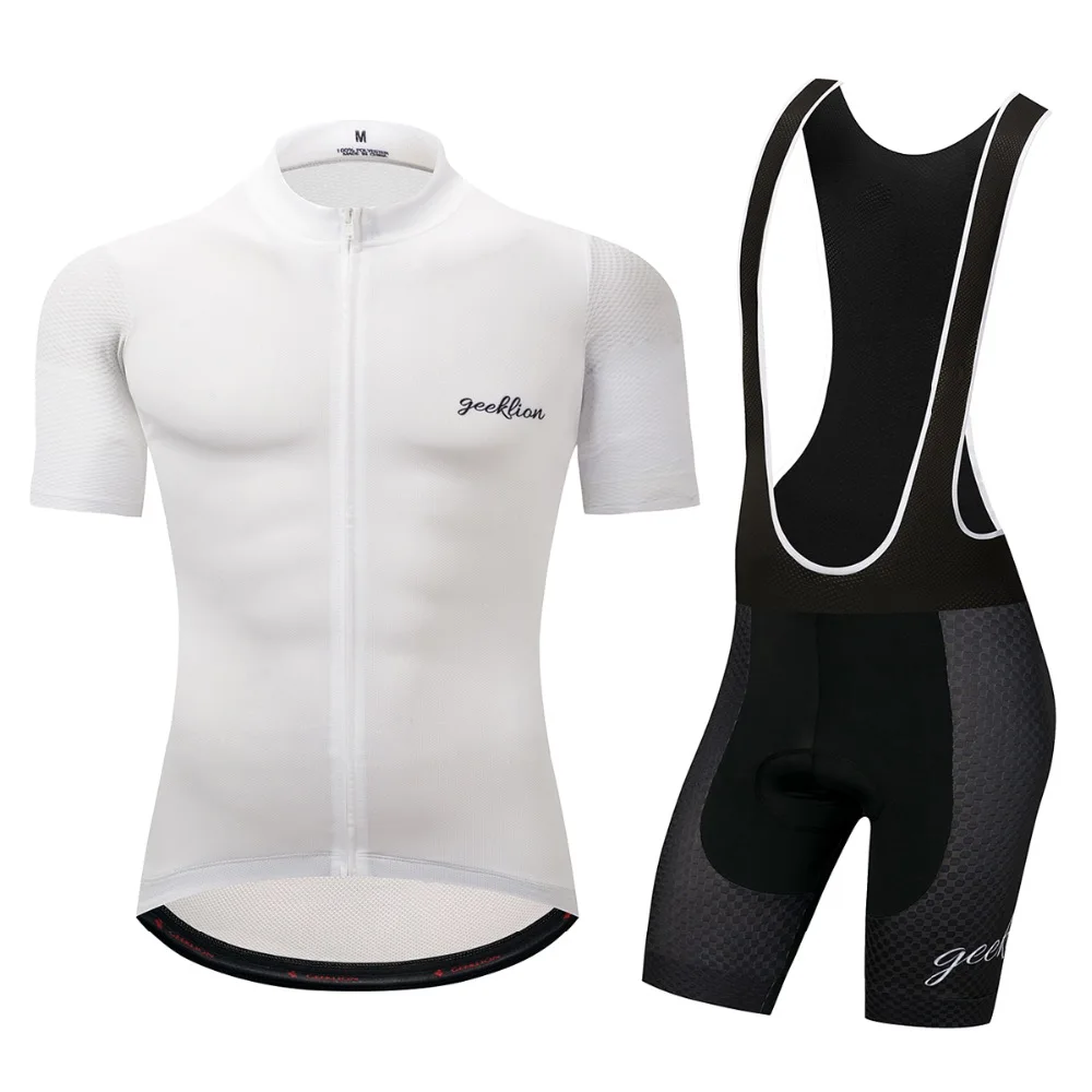 

Geeklion Cycling Jersey Sets Breathable 3D Pad Short Bike Sportswear Short Sleeves Racing MTB Suit Maillot Bike Clothing