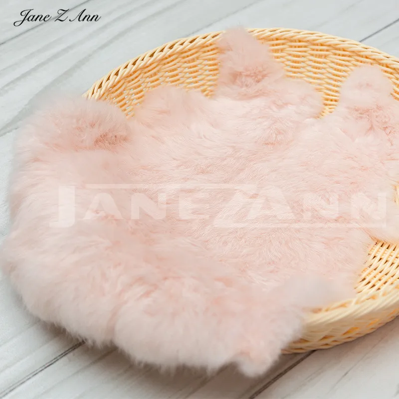 Джейн Z Ann новорожденных подставки для фотографий фоновое одеяло детские покрывало для фото корзина наполнитель fotografia recien nacido 43x30 см - Цвет: light pink