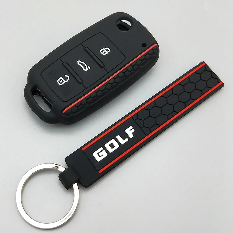 Защитный чехол для ключа автомобиля Volkswagen POLO Bora Beetle Tiguan Passat B5 B6 Golf 6 MK5 MK6 Eos TSI новый