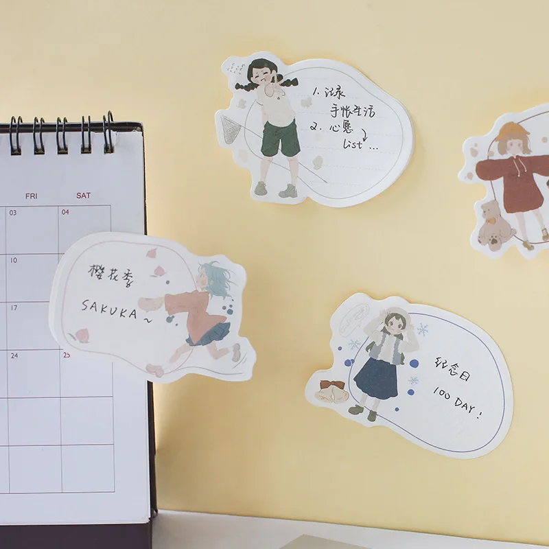 30 шт/блокнот милый ежедневный записывать сообщение Блокнот N Times Sticky Notes Escolar Papelaria Supply наклейка-закладка