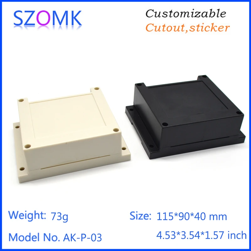 szomk plastic din rail enclosure electronics box PLC instruement plastic housing case plastic junction box (12)