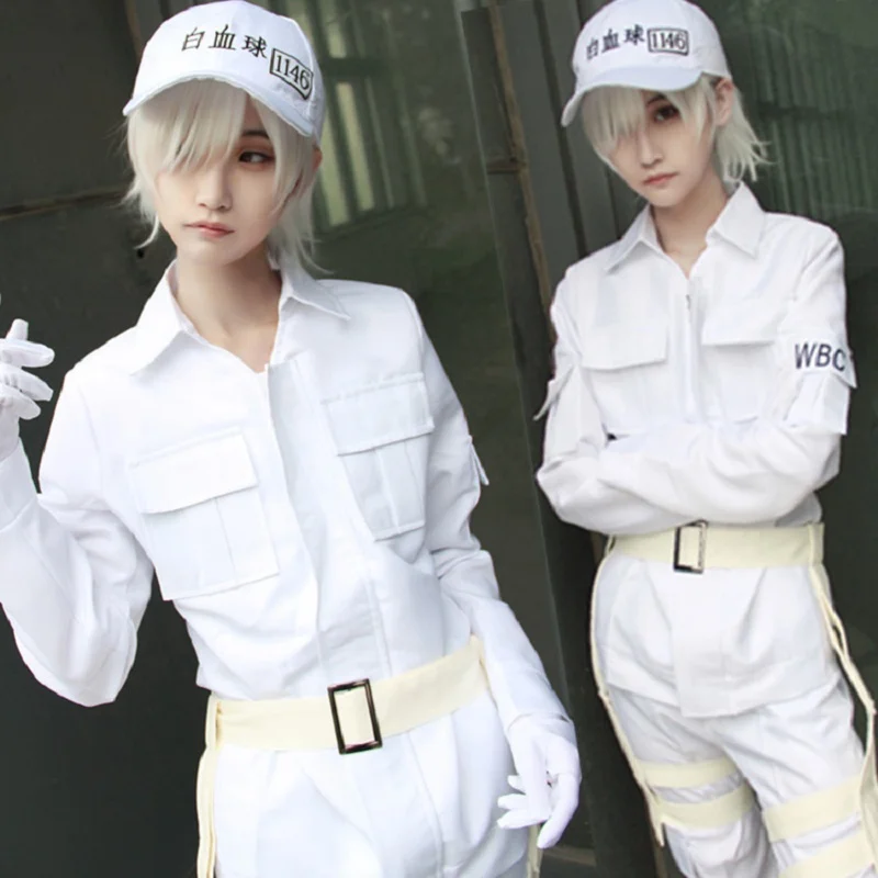 

Cells at Work Cosplay Neutrophil Outfit 1146 WBC White Blood Cell Uniforms Anime Cosplay Costume Full Set