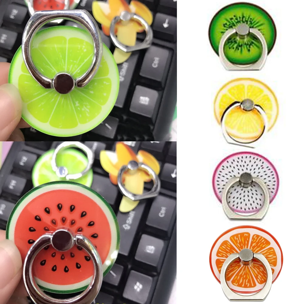 Universal Fruit Phone Holder Colorful Mount Grip Stand 360 Degree Finger Ring For IPhone X 8 7 Plus Xiaomi HTC (3)