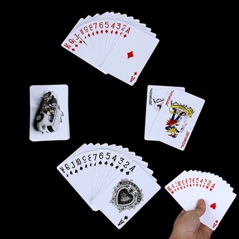 

1 Set Waterproof Durable PVC Poker Cards Novelty Poker Card Plastic Playing CardsBoard Game For Texas Game