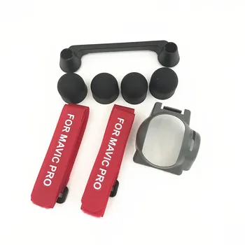

Protective Motor Cap+Lens Hood +Transmitter Protector Stick Thumb +Propeller Clip Stabilizer Fixing Strap for MAVIC Pro