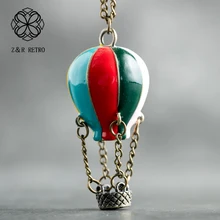 Colgante de globo y collares, joyería Vintage, collar hecho a mano, cuerda 2018, joyería para mujer, regalo de Navidad