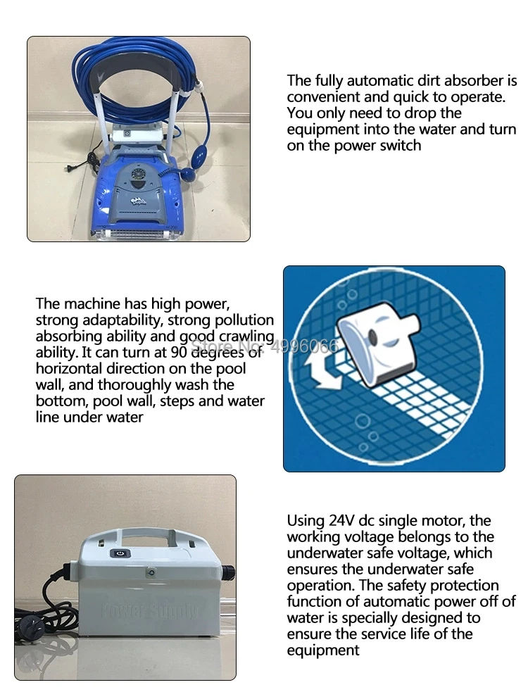 Дельфин пылесос автоматическая очистка оборудования плавательный бассейн робот 18 м 24 м 30 м кабель профессиональное оборудование для уборки
