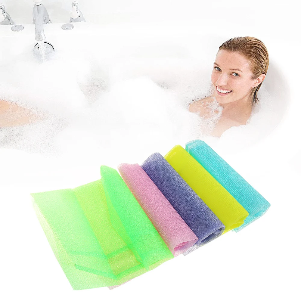 1PC Solid Nylon Mesh Bath Shower Body Washing Clean Exfoliate Puff