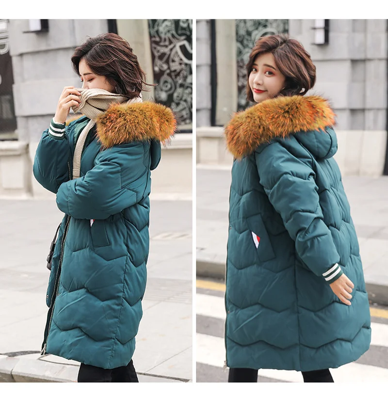 Parkas winter jacket women Coat 2018 Fashion Cotton Padded Jacket Long Style Big Fur Hooded Slim Parkas Thicken Female Outerwear Parkas winter jacket women Coat 2018 Fashion Cotton Padded Jacket Long Style Big Fur Hooded Slim Parkas Thicken Female Outerwear