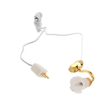 1/12 масштабный миниатюрный настенный светильник для кукольного домика, 12 В, мебель в форме цветка, абажур с черным краем, светильник для вашего кукольного домика