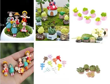 

1:12 Dollhouse Mini Miniature Green Plant Pot For Furniture Decor Home Decor Succulent plants Japanese Cute Anime Toy Figures