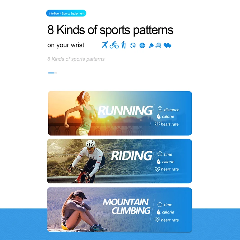 XR02 Blood Pressure Oxygen Heart Rate Monitor Smart Bracelet Waterproof Bluetooth Watch For IOS Android Smartphones Pk Garmin