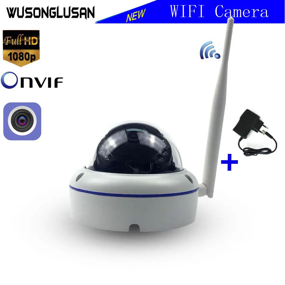 Wifi IP наружная купольная камера безопасности Беспроводная 720P 1080P SONY CMOS Onvif sd-карта слот 64G P2P IR Cut CCTV домашняя камера безопасности