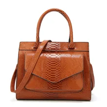Miyahouse змеиная Большая вместительная женская сумка высокого качества, женская сумка через плечо в западном стиле, женская сумка на плечо