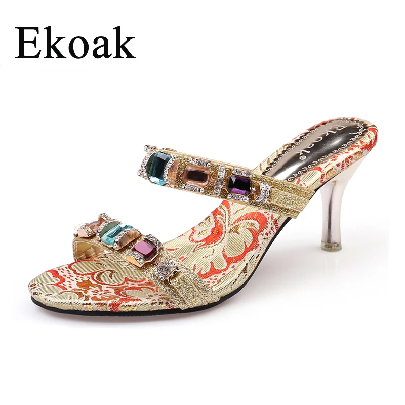 Женские босоножки на высоком каблуке свадебная Вечерние|sandals party|rhinestone sandalsladies shoes