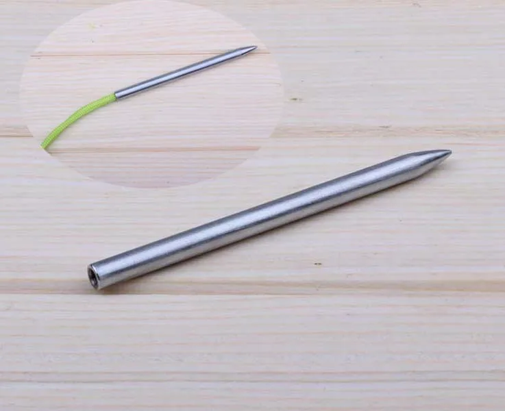 1pcs 3" Steel Paracord Needle With Screw Thread Shaft Tip Stiching Needle Fid For Kniting