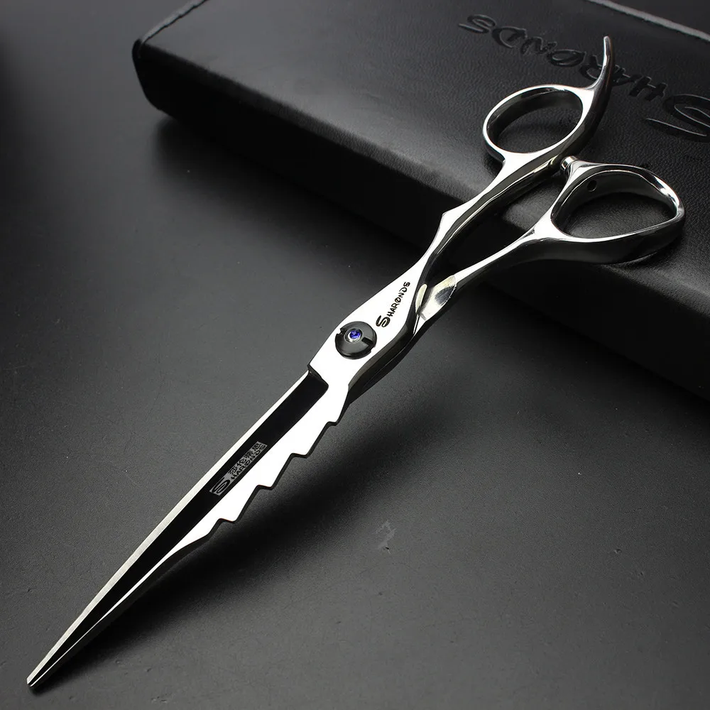 

Hair scissors Cutting Thinning 6.5 Inch Silvery scissors Hairdressing scissors Simple packing