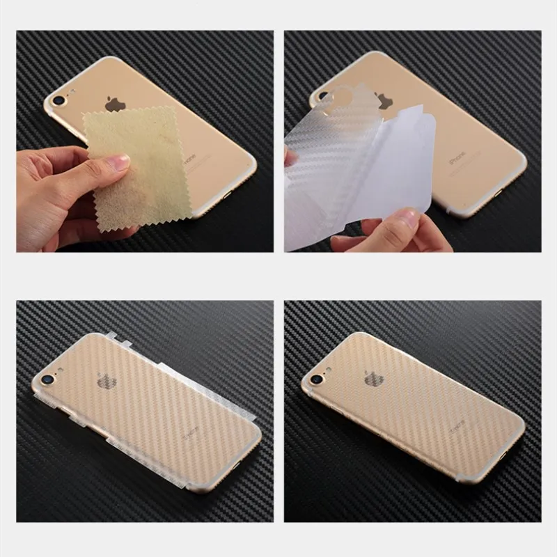 Шт. 2 шт. на iPhone 5 5S SE 6 6S 7 8 плюс полный чехол 3D Анти отпечатков пальцев углеродное