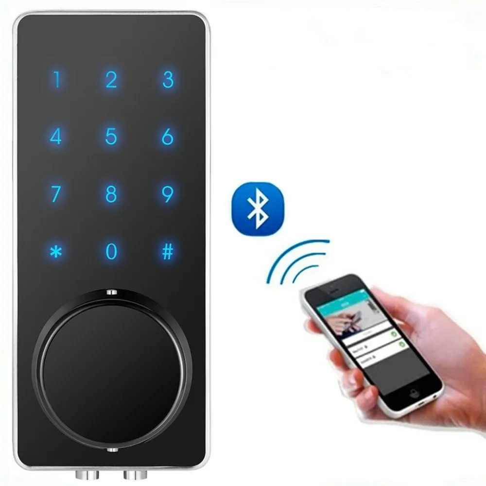 

OS8815BLE-YS BT Electronic Keyless Back-lighted Keypad Door Lock Unlock With Bluetooth Code Key Digital Security Lock