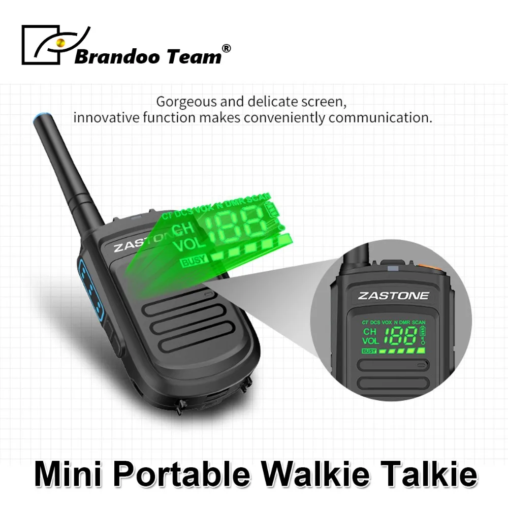 

Mini9+ DMR Mini Portable Digital Walkie Talkie 2W UHF 400-470MHz HF Transceiver Communicator Handheld Two-Way Radio