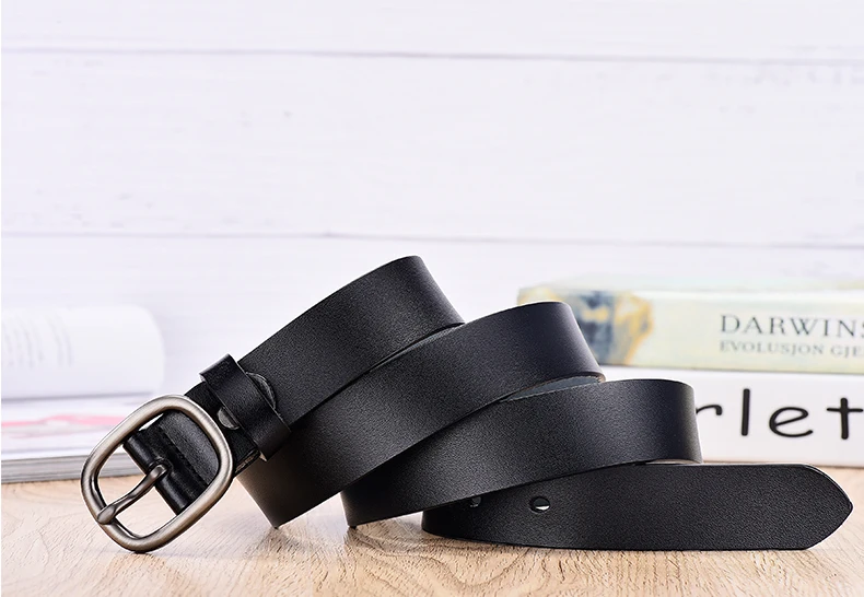 brown belt women 【DWTS】Women's Belt Fashion Women Female Belt Genuine High Quality Belts For Women Female Belt Pin Buckles Fancy Vintage for Jean leather waist belt