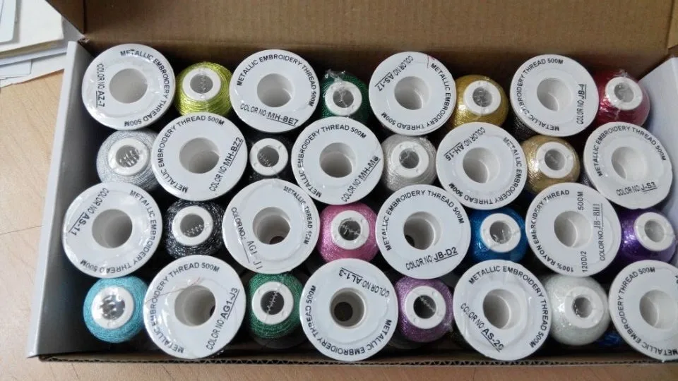 32 metallic thread