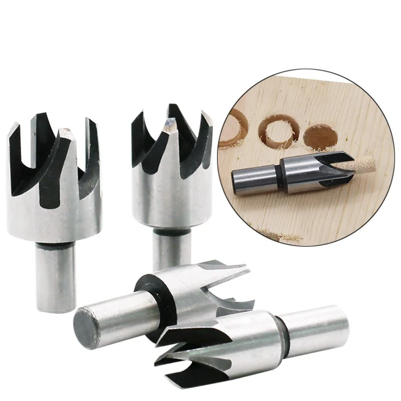 4pc Carbon Steel Cork Knife Drill Bit Set Claw Wood Raft Woodworking