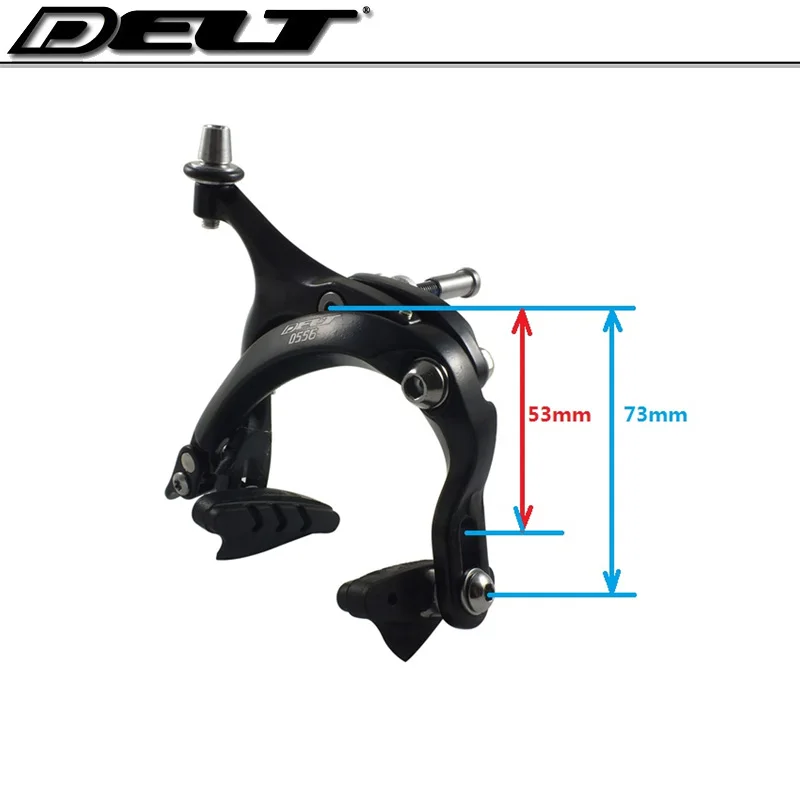 DELT черный шоссейный велосипед C суппорт зажим тормозной суппорт-боковая обувь для 53-73 мм рычаг части велосипеда запчасти для велосипеда