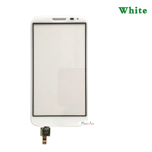 Замена высокого качества 4," для LG G2 Mini D618 D620 D621 D625 сенсорный экран дигитайзер сенсор внешняя Передняя стеклянная панель объектива - Цвет: Белый