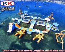 Floating Inflatable Water Park Entertainment Wake Island Inflatable Aqua Park For Beach Floating Inflatable Water Park Entertainment Wake Island Inflatable Aqua Park For Beach