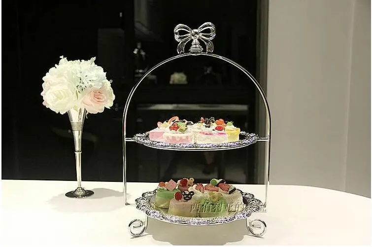 European silver plated wedding  cake  stand  cake  plate 