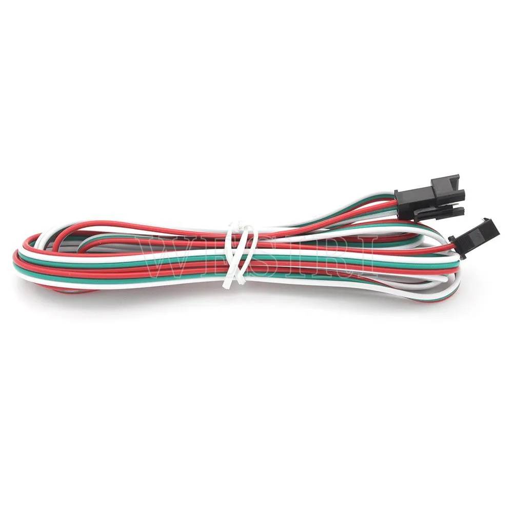 3Pin/4Pin JST SM Мужской Женский штекер светодиодный соединительный кабель с 1 м длиной провода для WS2812B WS2811 APA102 WS2801 5050 RGB светодиодные полосы