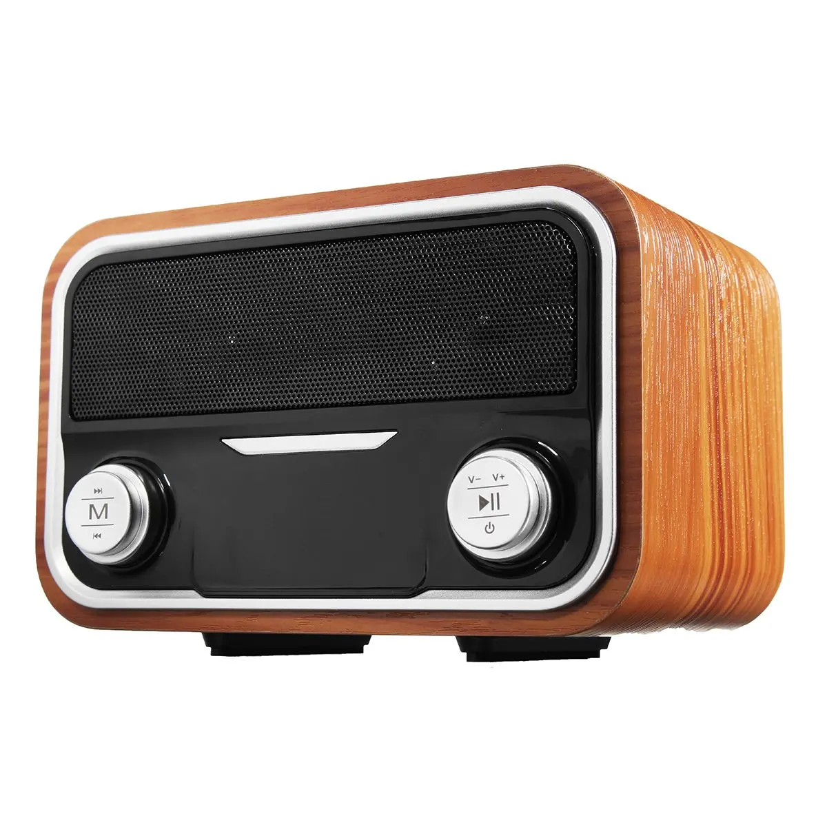 

SENBOWE Retro Subwoofer Speaker Dual Loudspeaker Wooden Bluetooth Wireless Speaker FM Radio Handfree TF Speaker