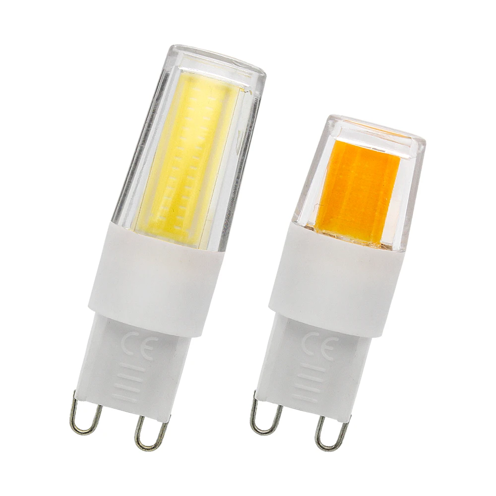1PCS Mini Dimmable LED G9 Lamp 220V 230V 7W 9W Super Bright Ceramic G9 COB Spot Light Chandelier